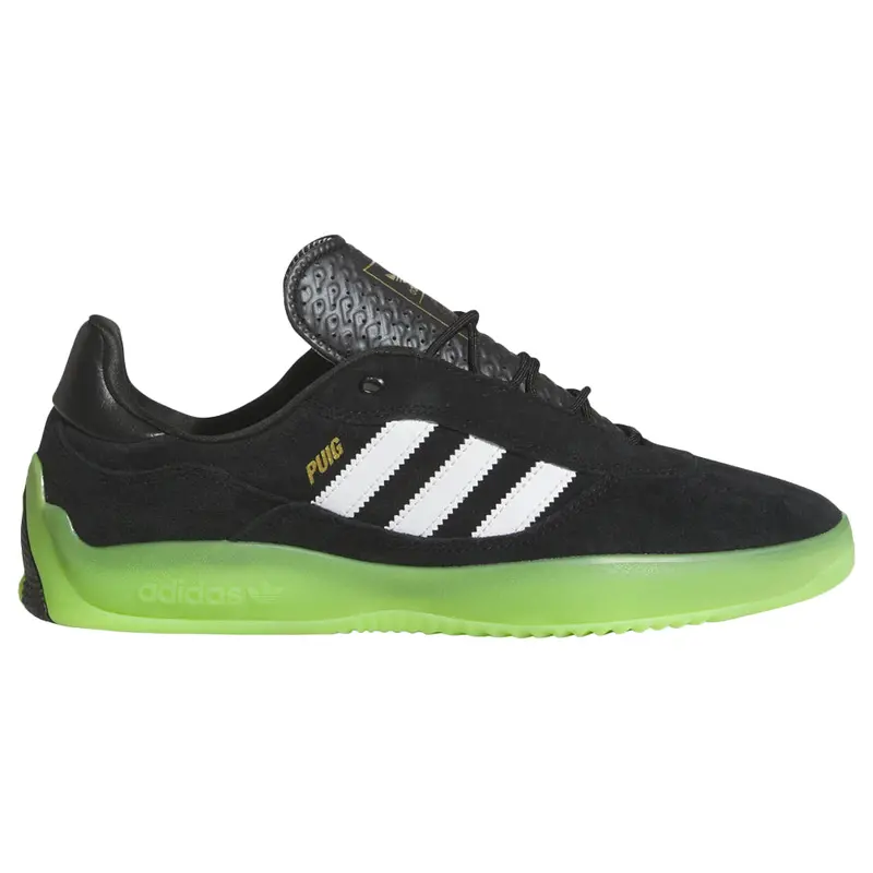 Adidas Puig Core Black & Semi Solar Green Skate Shoes