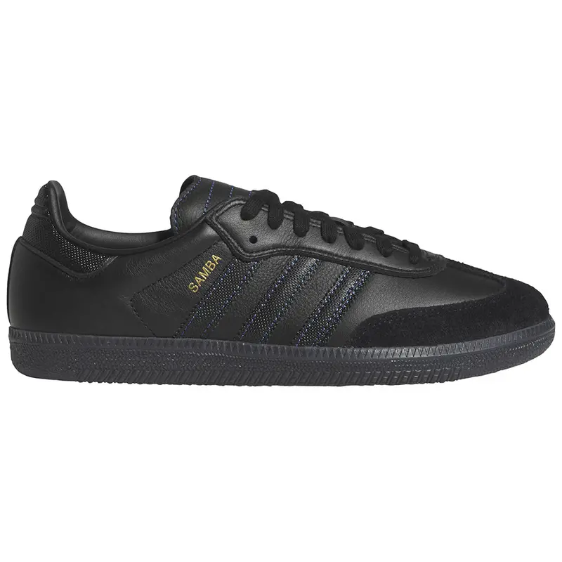 Adidas Samba Core Black and Royal Blue Sneakers