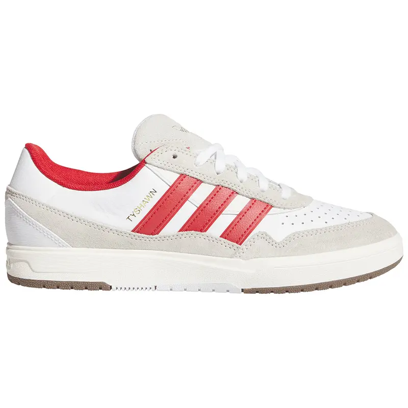 Adidas Tyshawn II White & Better Scarlet Skate Footwear