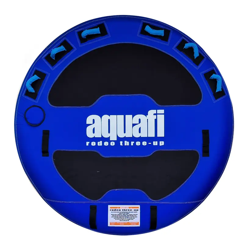 Aquafi Rodeo Towable Tube – 75-Inch Inflatable Biscuit for 3–4 Riders
