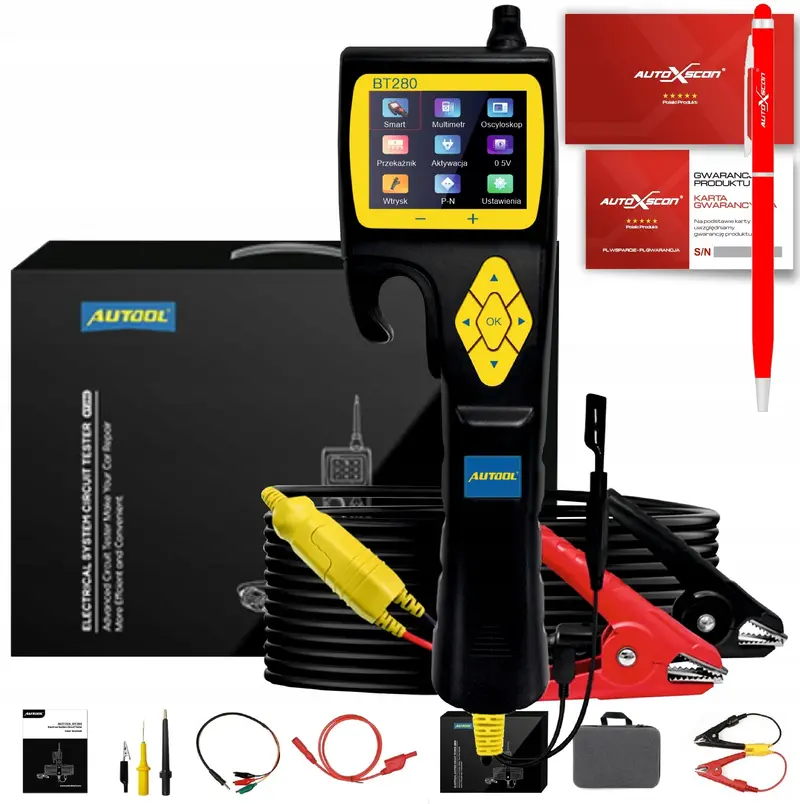 AUTOOL BT280 Tri-Function Tester – Oscilloscope, Multimeter & Circuit Analyzer