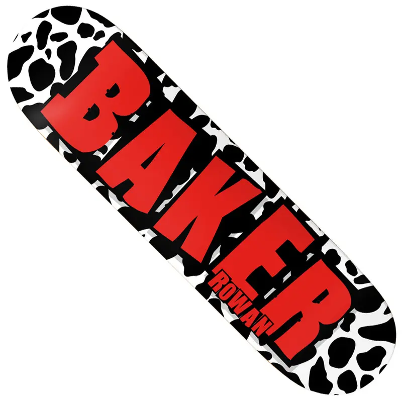Baker Rowan Zorilla Cow Logo Skateboard Deck – Playful Animal Graphic