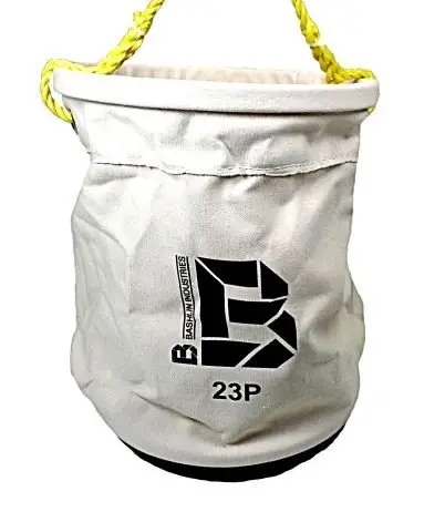 Bashlin Heavy-Duty Lineman’s Canvas Tool Bucket – Model 23P