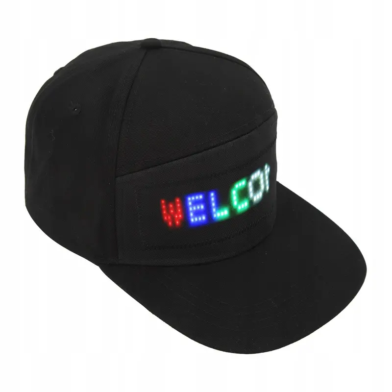 Bluetooth-Enabled LED Cap – Customizable Display Hat with App-Controlled Content