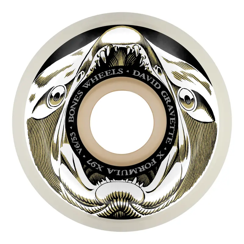 Bones Gravette Salmon ILLA V6 X-Formula 97A Wide-Cut Skate Wheels