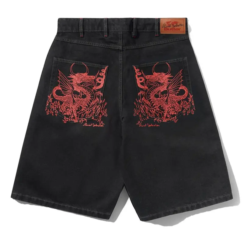 Butter Goods Daniel Johnston Dragon Print Denim Shorts