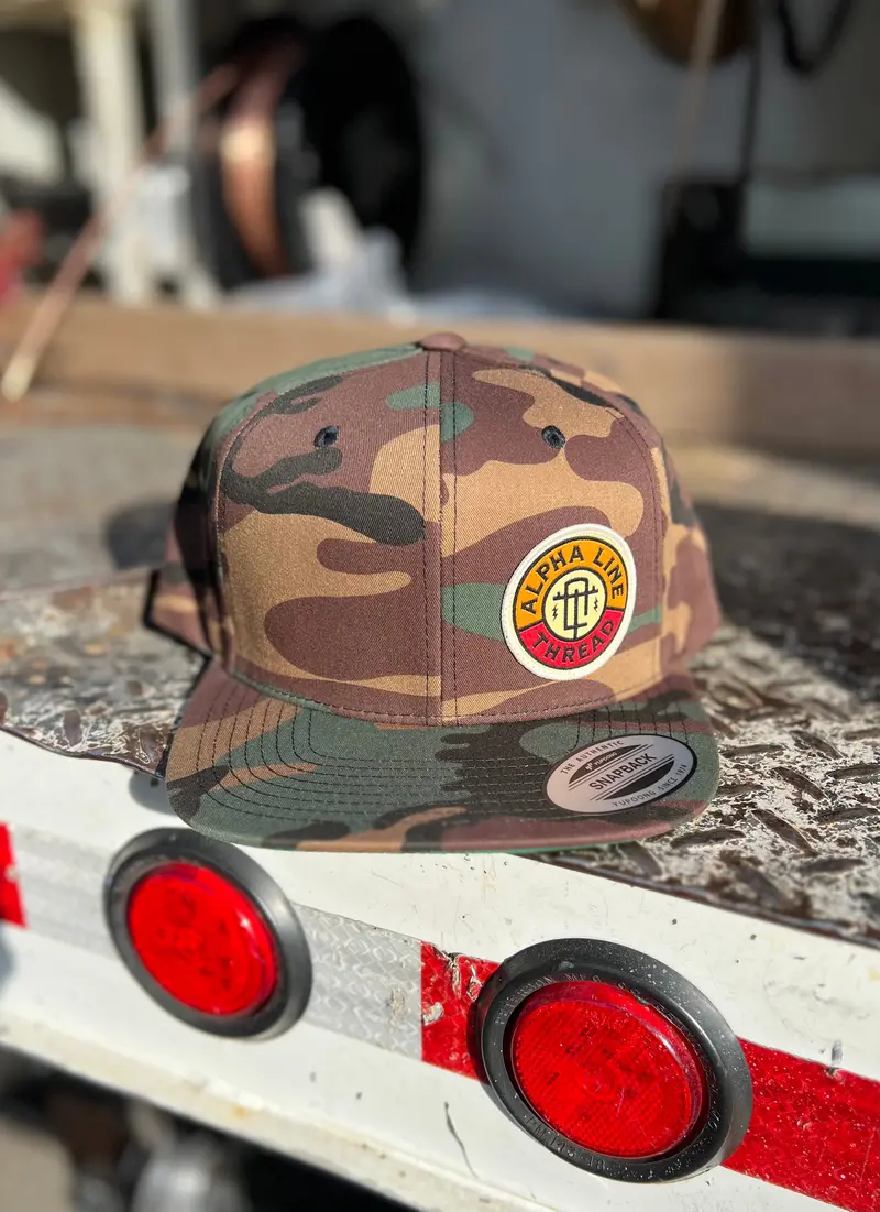 Camouflage-Design Snapback Cap