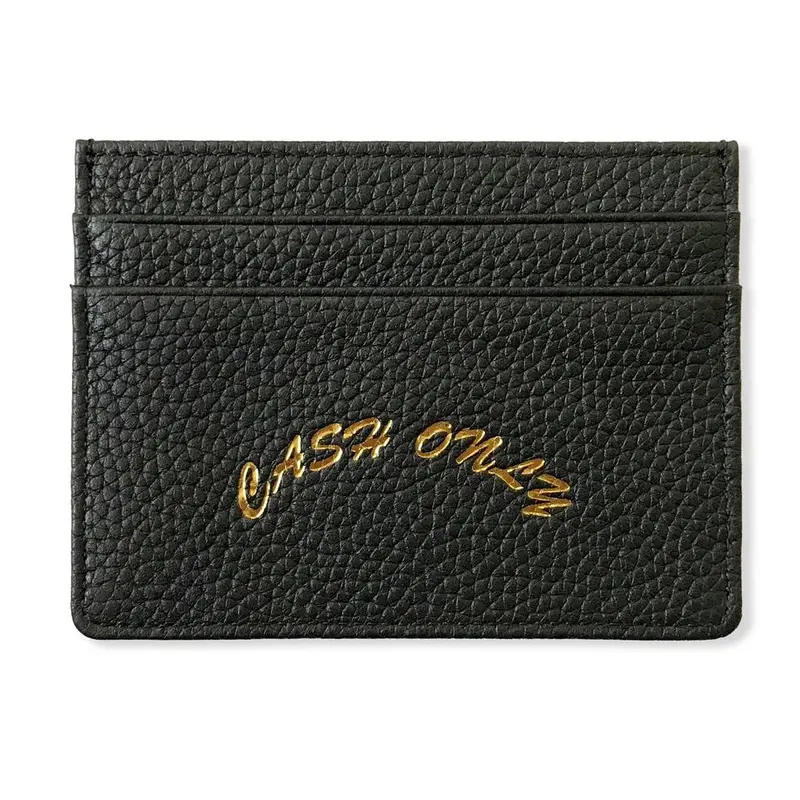 Cash Only Genuine Leather Card Holder