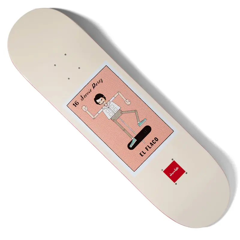 Chocolate Stevie Perez Loteria Skate Deck