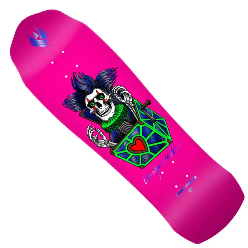 Chris Hiett Powell Peralta Skull Flight Shaped Skate Deck