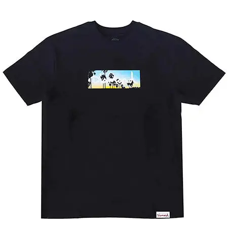 Diamond Palm Trees Iconic Box Logo T-Shirt