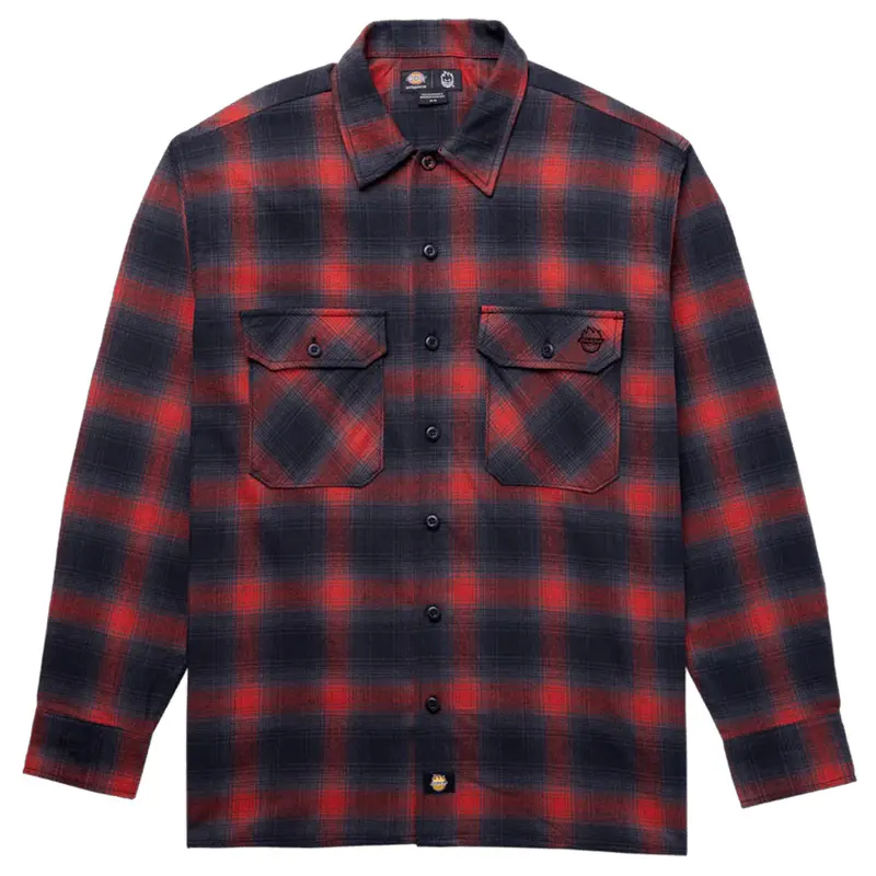 Dickies × Spitfire Flannel Button-Up Shirt