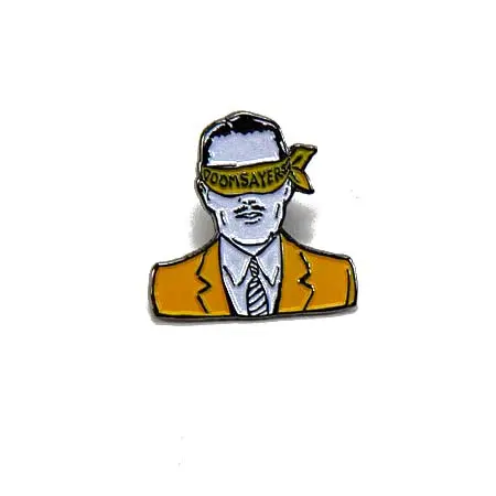 Doom Sayers Corp Guy Enamel Pin – Satirical Corporate-Themed Collectible