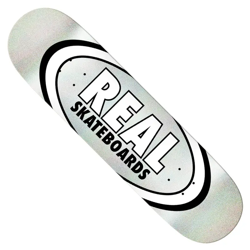 Easyrider Real Oval White Glitter Skateboard Deck