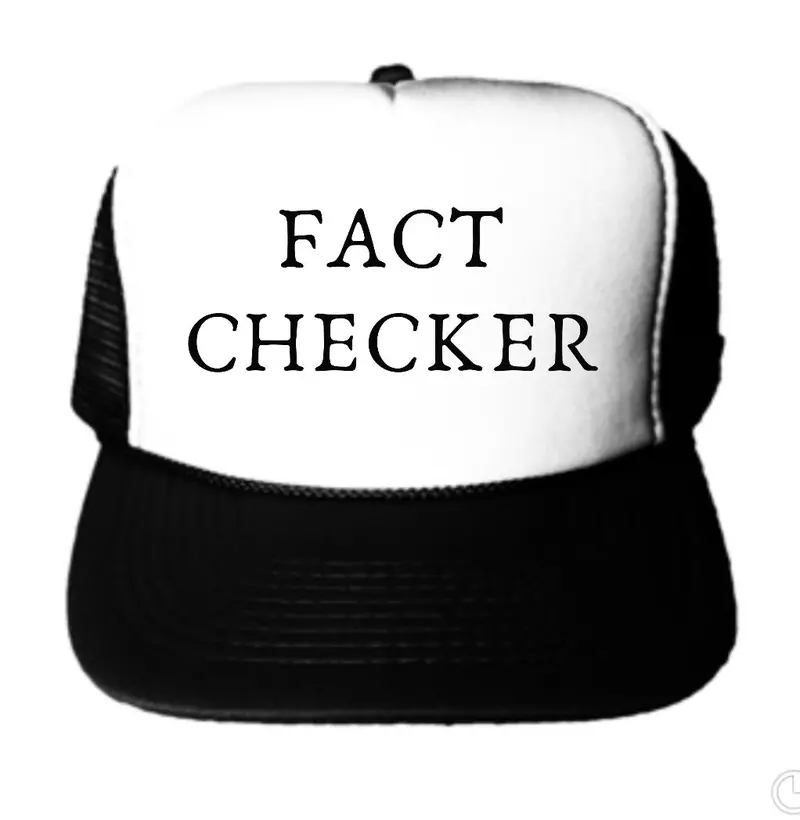 Fact Checker Satire Trucker Hat