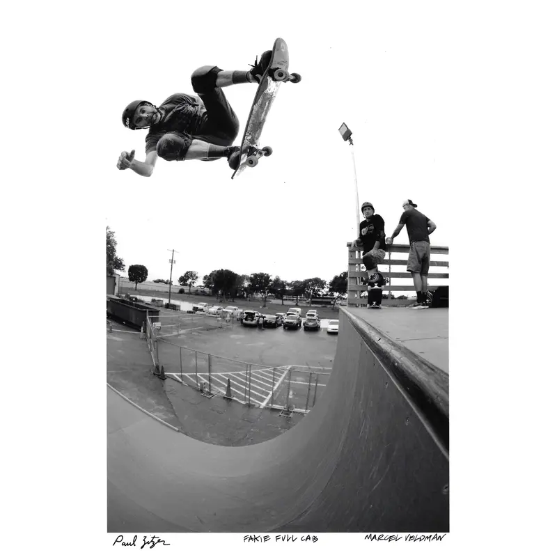 Fakie Full Cab Collectible Print Signed by Paul Zitzer