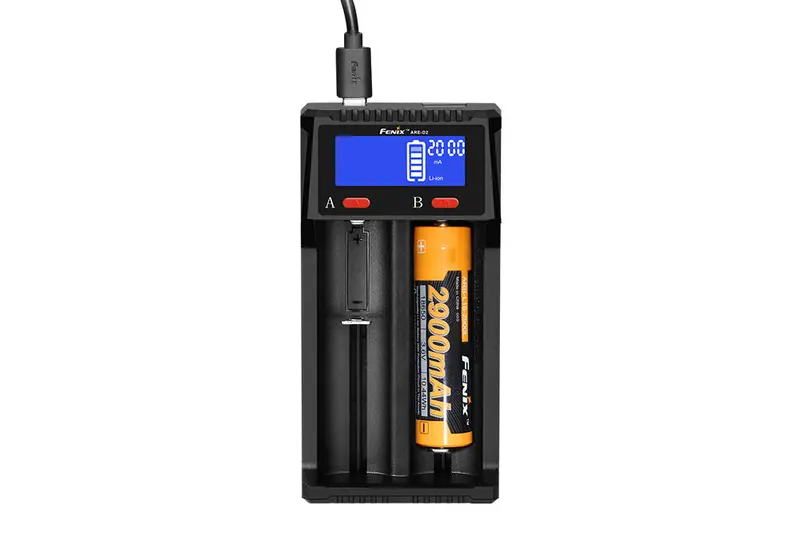 Fenix ARE-D2 Dual-Bay Intelligent 18650/21700 Battery Charger