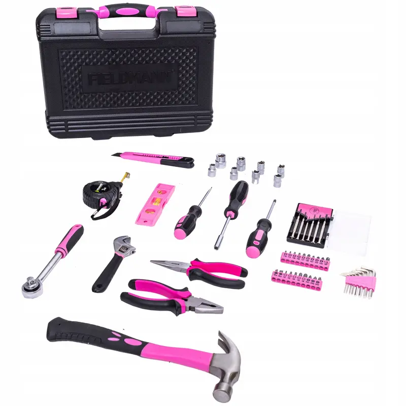 Fieldmann FDG 5010-53R Women’s Tool Kit – 53-Piece Red Carry Case Set