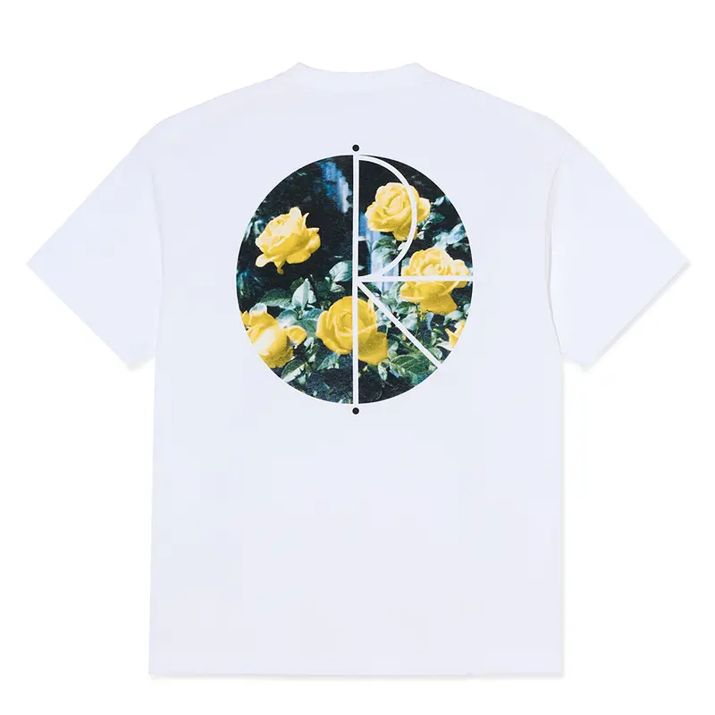 Fill Logo with Roses Print T-Shirt – Polar Skateboards