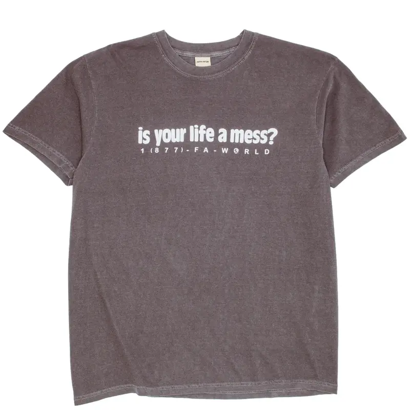 Fucking Awesome Is Your Life a Mess? Crewneck T-Shirt