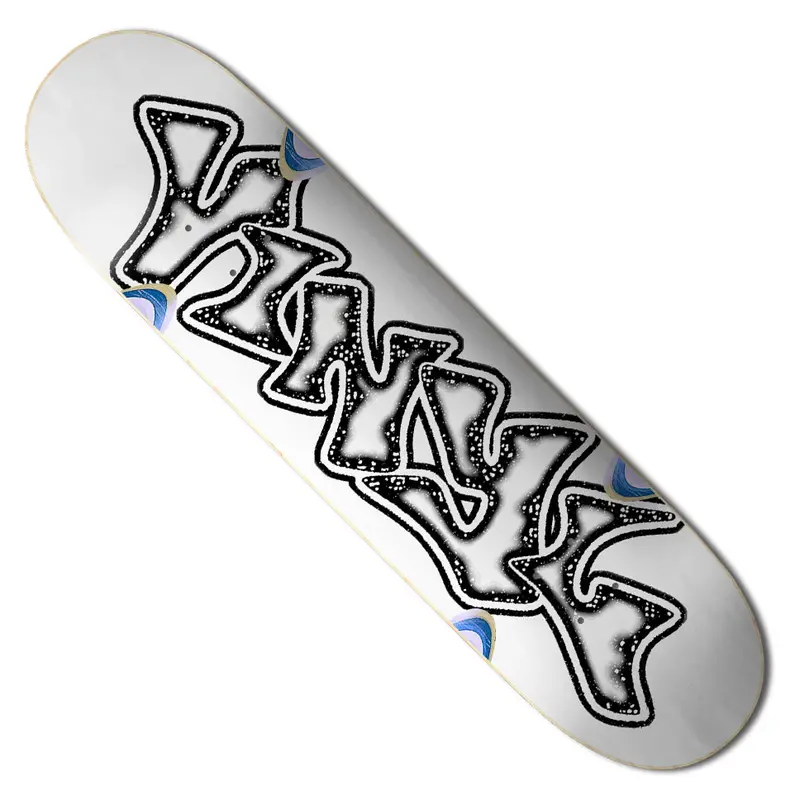 Graffiti-Style Vinyl Wheel Wells Skate Deck
