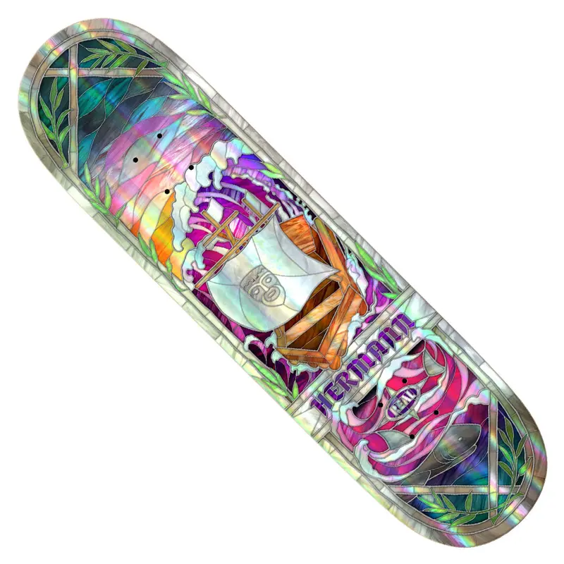 Hermann Stene Real Holographic Cathedral Skateboard Deck