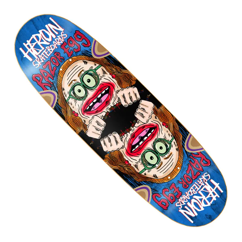 Heroin Auntie Razoregg Skateboard Deck – Quirky Character Board