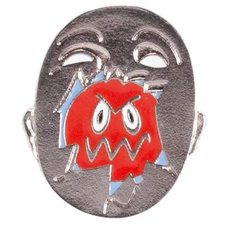 Hockey Broken Face Enamel Lapel Pin