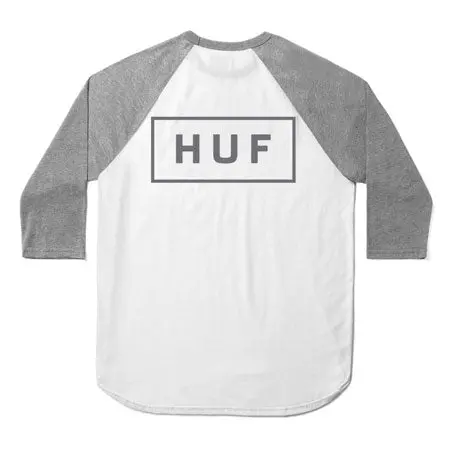 HUF Reflective Bar Logo Raglan Sleeve Tee