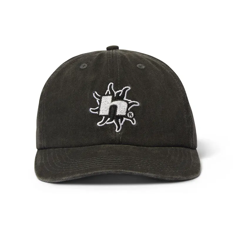 HUF Washed Black Sol Denim 6-Panel Adjustable Hat