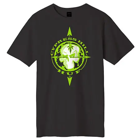 HUF x Cypress Hill Blunted Compass Graphic T-Shirt