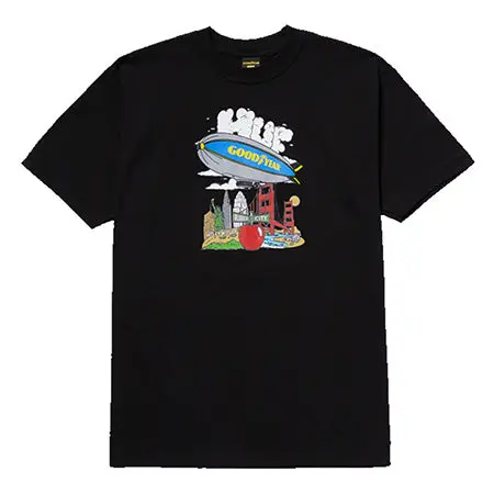 HUF x Goodyear Discover Print Cotton T-Shirt
