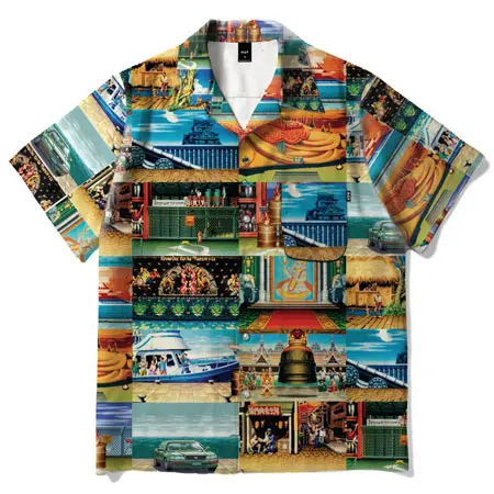 HUF x Street Fighter Stages Resort Button-Down Shirt