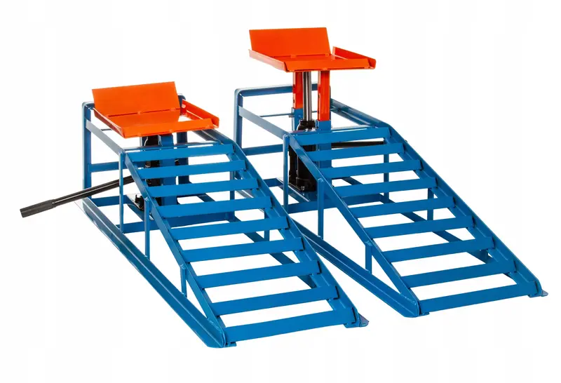 Hydraulic Vehicle Service Ramps (Pair) – Heavy-Duty Lifting Ramps for DIY Auto Repairs