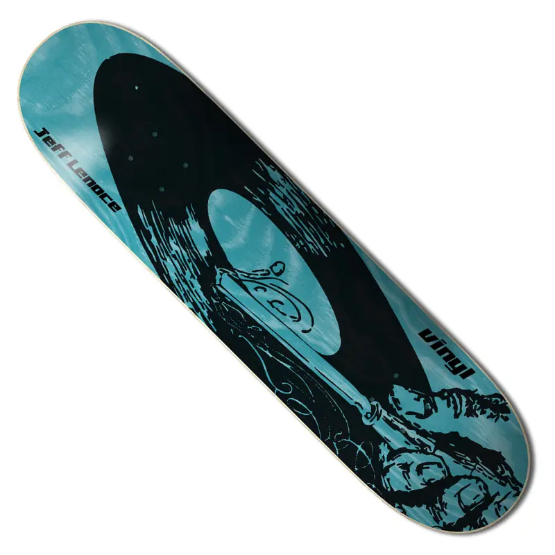 Jeff Lenoce Vinyl Record-Themed Skate Deck