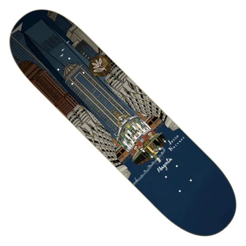 Jesse Narvaez City Jazz Skateboard Deck – Magenta Finish