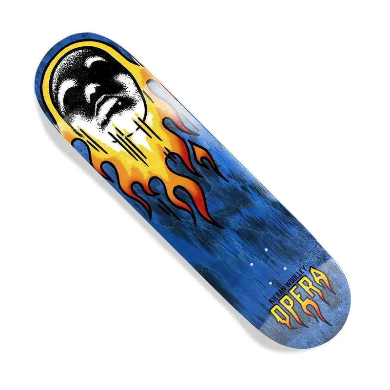 Kieran Woolley Flame Graphic Skate Deck – Opera