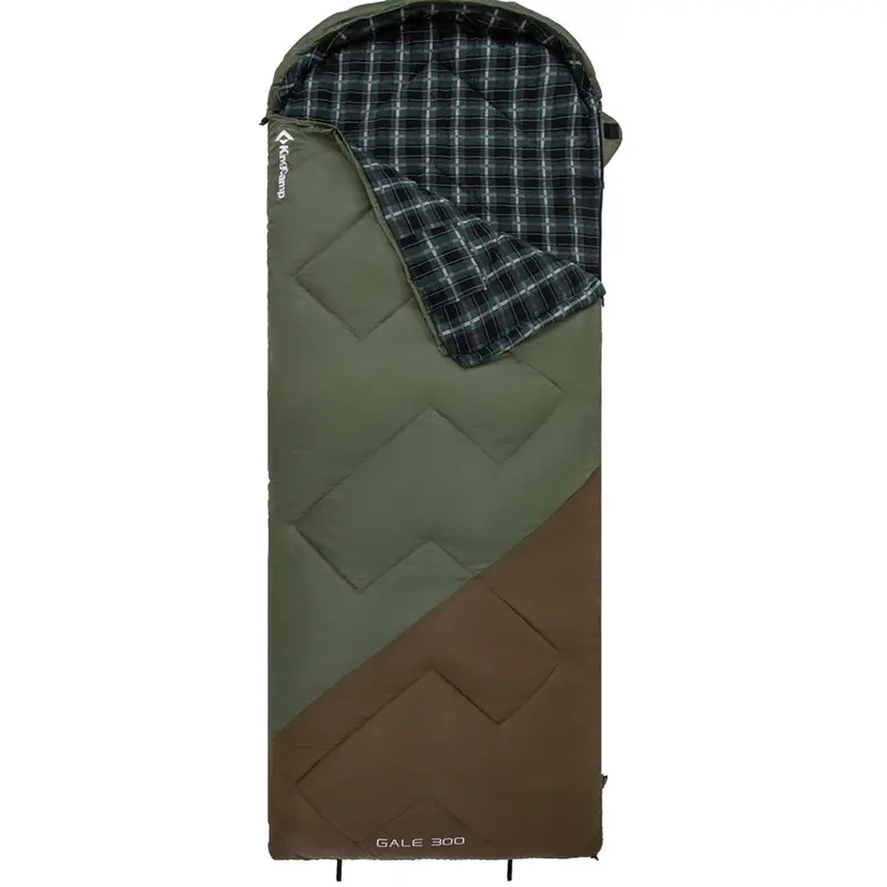 KingCamp Gale 300 All-Season Hooded Sleeping Bag with Thermal Lining
