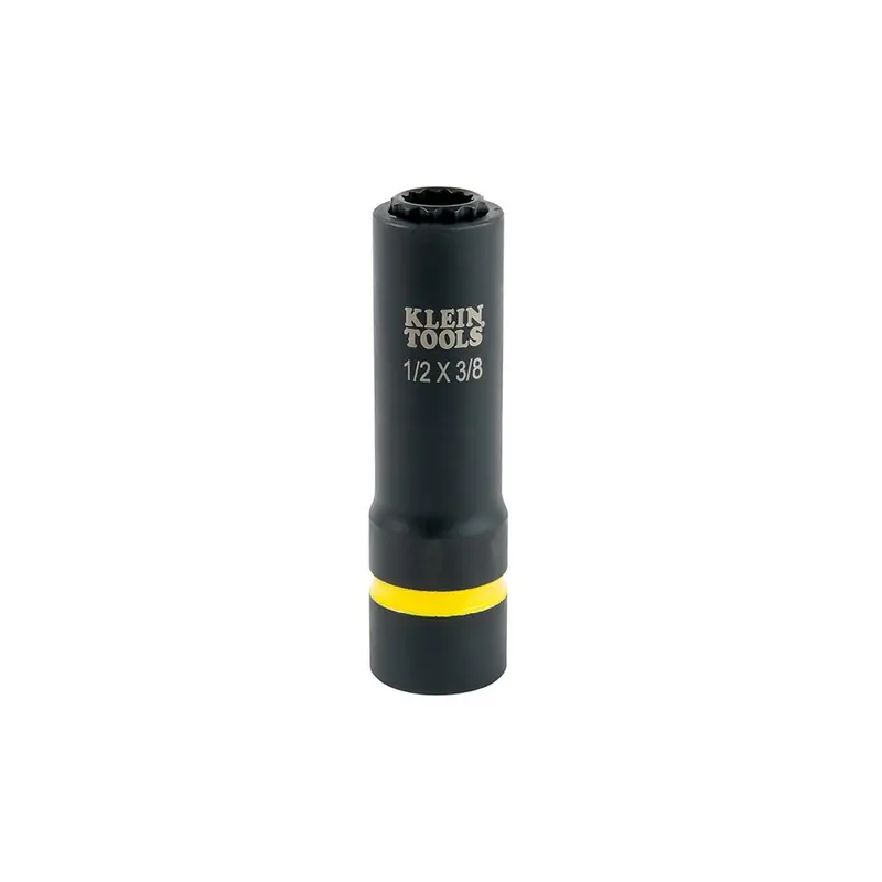 Klein 2-in-1 12-Point Impact Socket Set – 1/2 in. & 3/8 in. Drive Sizes