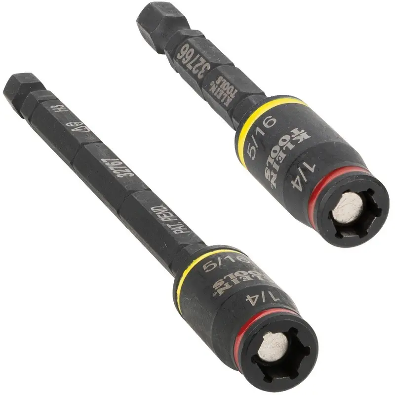 Klein 32768 3-in-1 Flip Socket Set – Dual-Size Hex, Two-Piece Pack