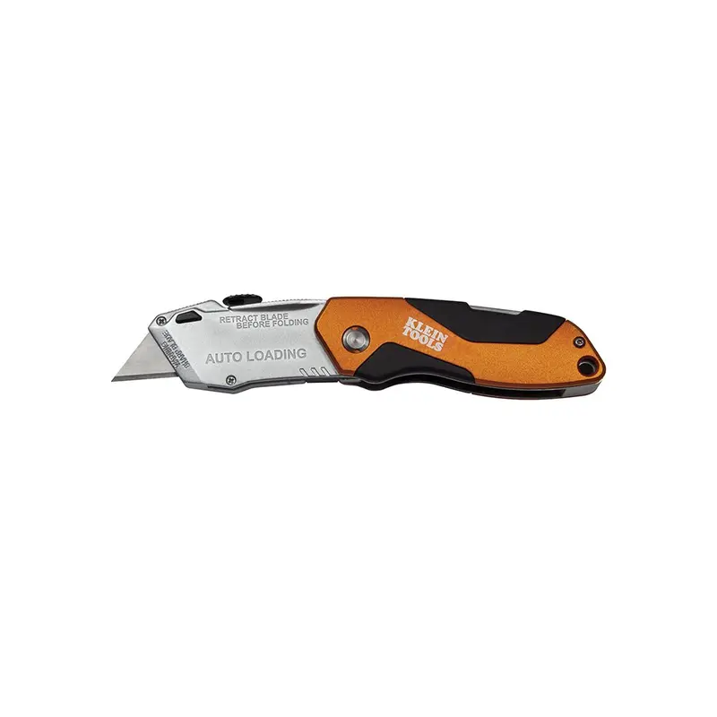 Klein 44130 Auto-Loading Folding Utility Knife with Retractable Blade