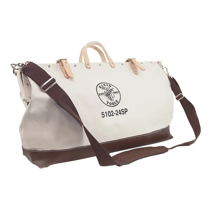 Klein 510224SP Deluxe 24-Inch Canvas Tool Bag – 17 Pockets