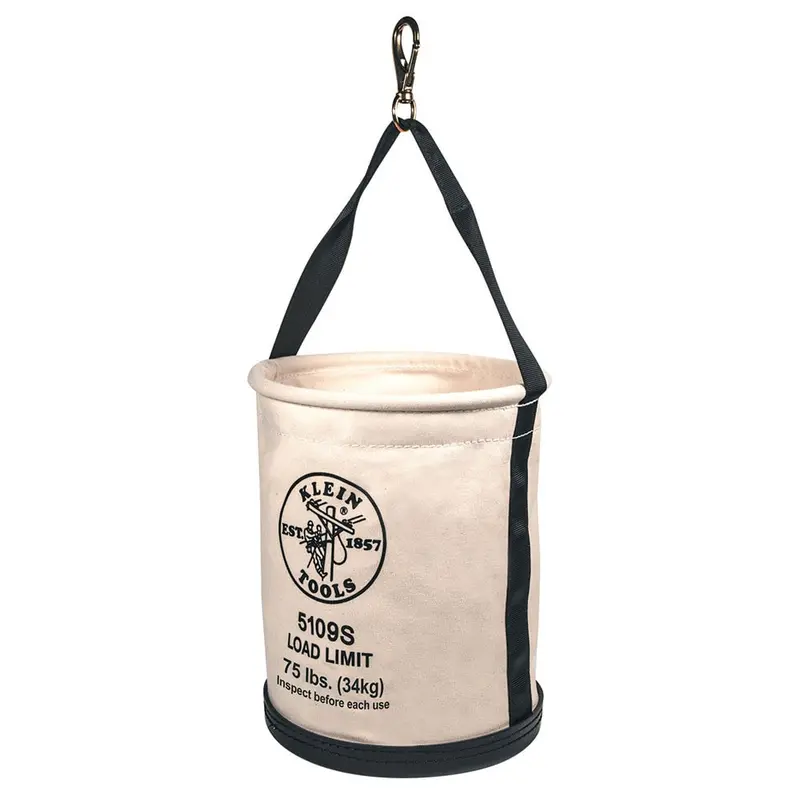 Klein 5109S Swivel Snap Hook — Straight-Wall Bucket Style, 75-Lb Capacity