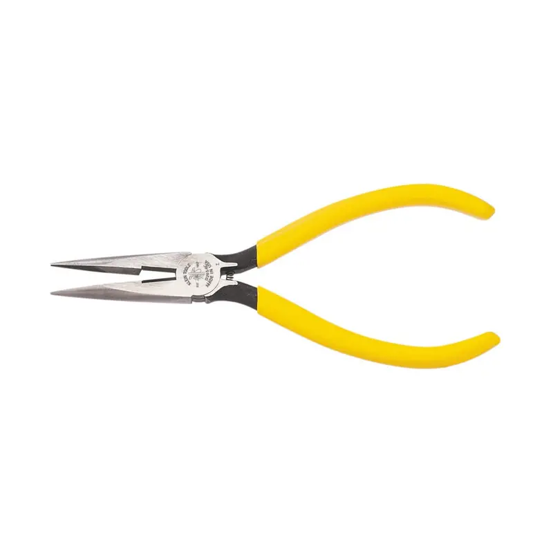 Klein 6-Inch Spring-Loaded Long-Nose Pliers for Precision Gripping