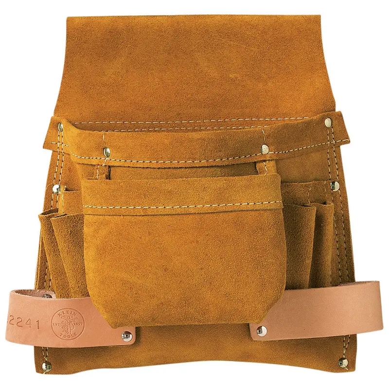 Klein 6-Pocket Tool Pouch for Fasteners, Nails, Screws, and Hand Tools