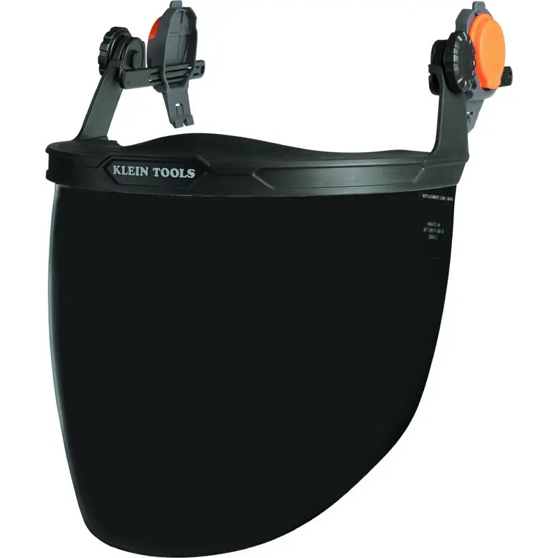 Klein 60473 Face Shield with Cap-Style Hard Hat – Gray Tinted Lens