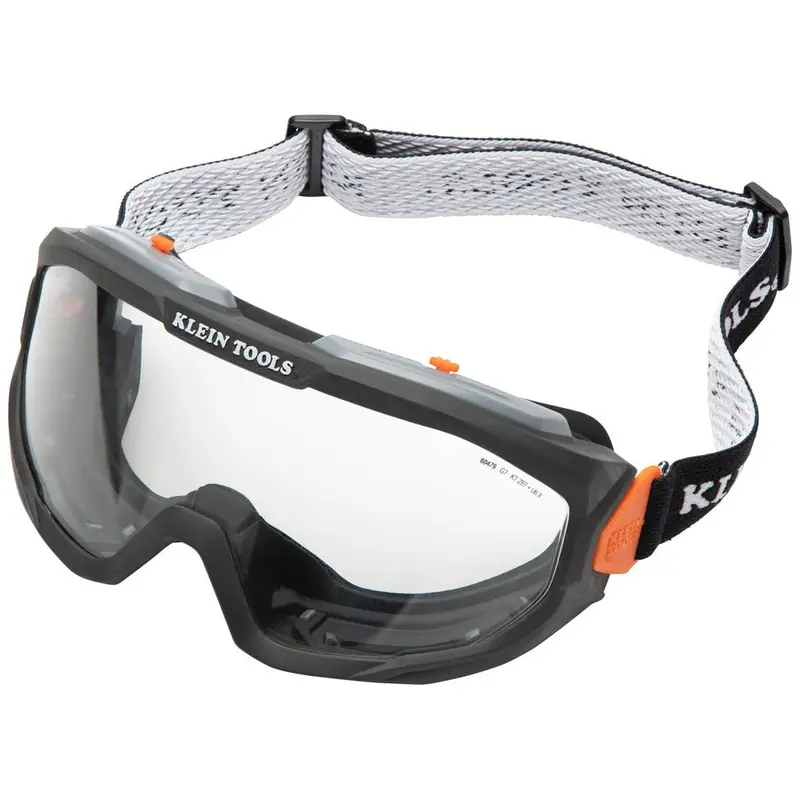 Klein 60479 Anti-Fog Clear-Lens Safety Goggles – ANSI Z87.1 Rated