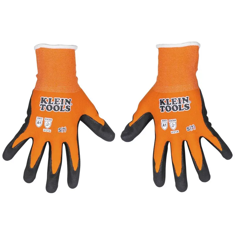 Klein 60582 Touchscreen Knit-Dipped Gloves – Cut Level A1, X-Large (2-Pair)