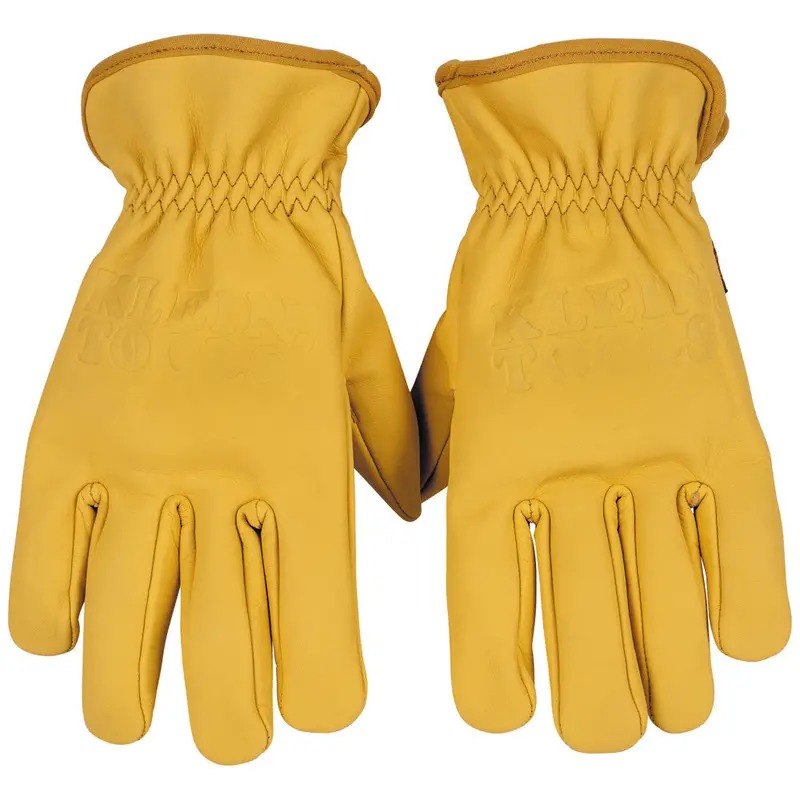 Klein 60604 Premium Cowhide Leather Work Gloves – Large