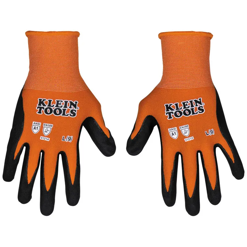 Klein 60672 Lightweight Knit Gloves with Touchscreen Compatibility and Cut Resistance Level A1 (Large)
